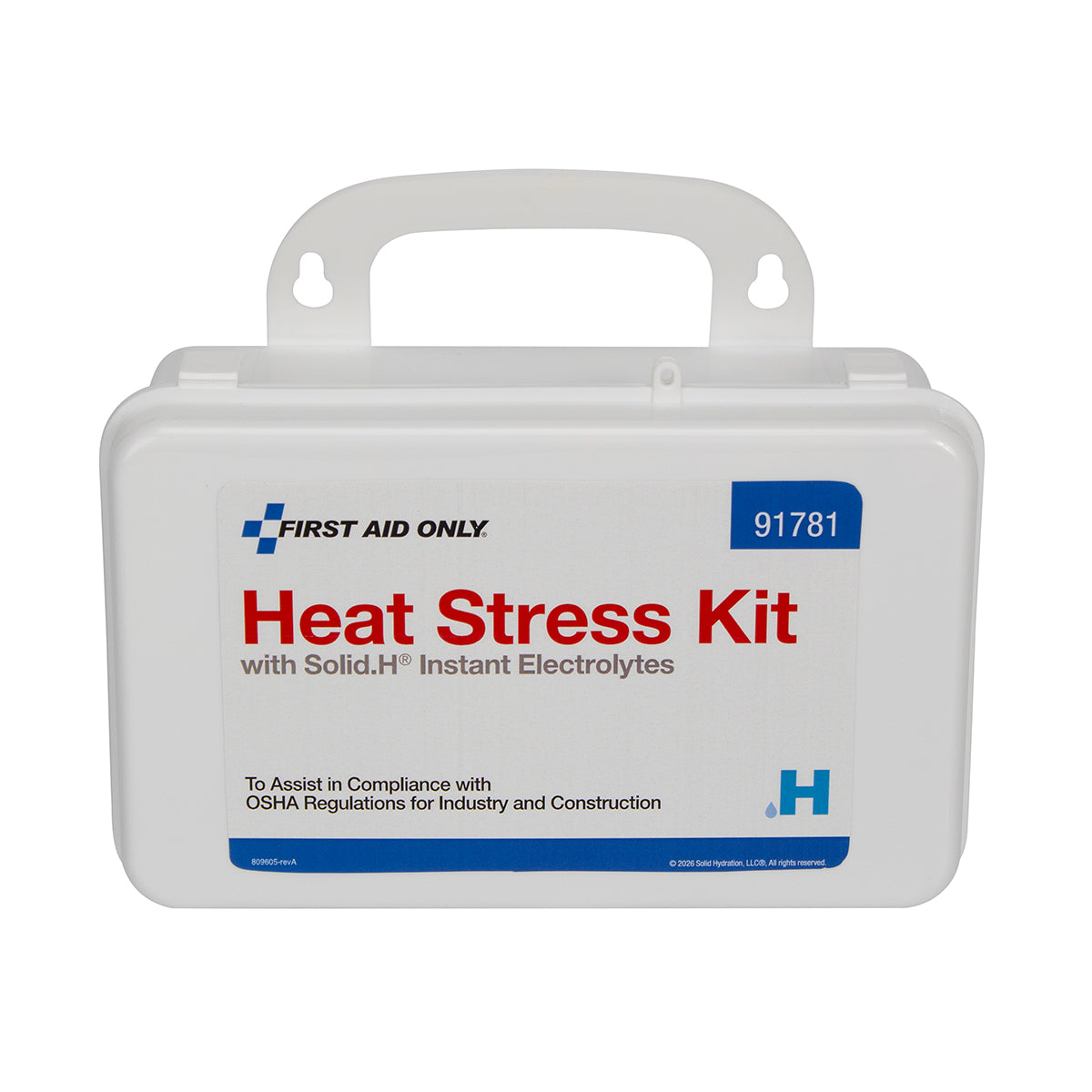 First Aid Only Heat Stress Kit with Solid.H Instant Electrolytes Medium