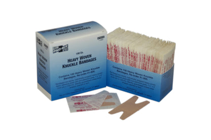 First Aid Only Heavy Woven Knuckle Bandages 100 Per Box