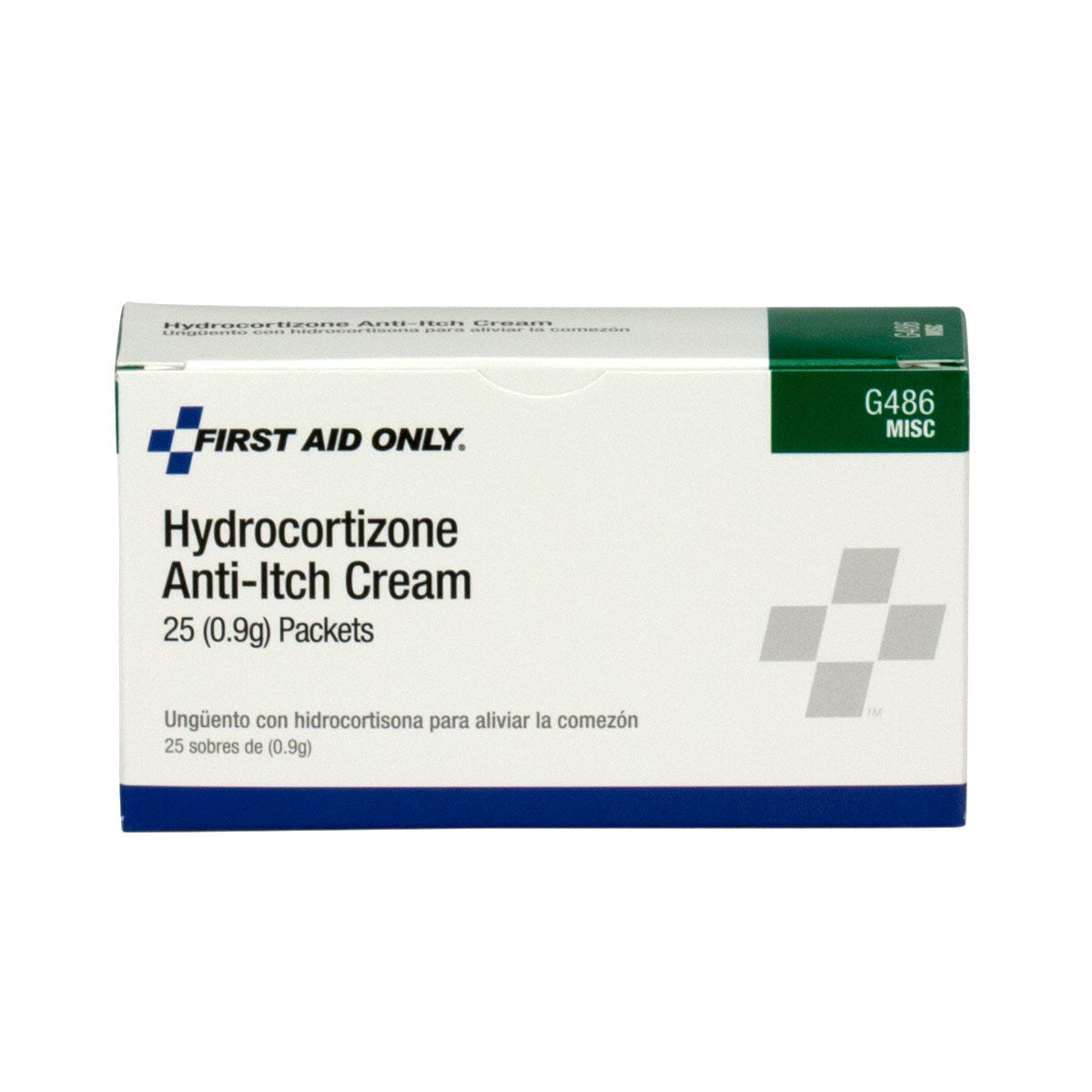 First Aid Only Hydrocortisone Cream 25 Per Box