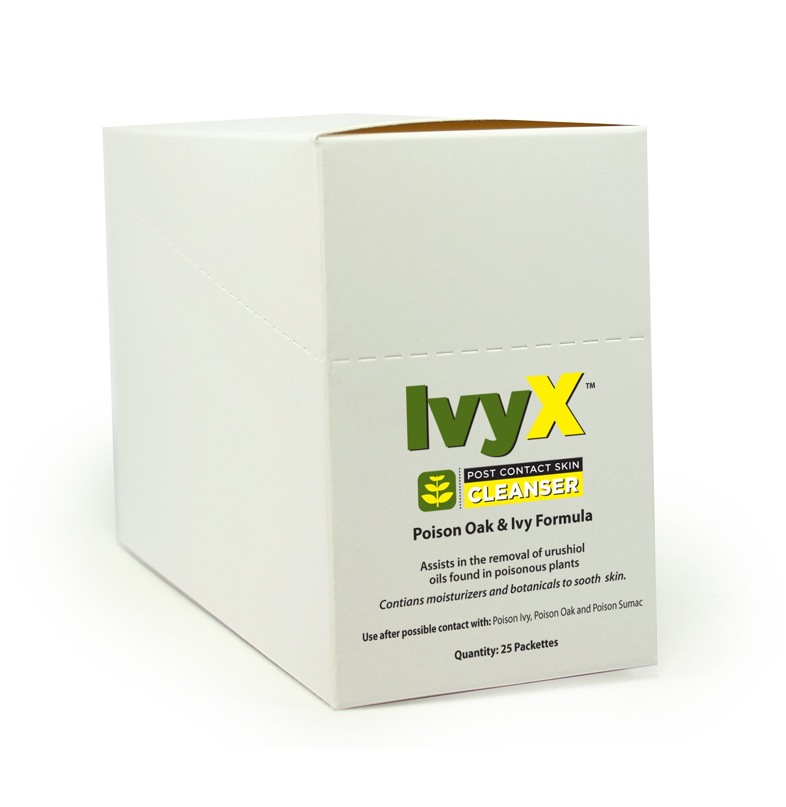 First Aid Only IvyX Post-Contact Cleanser Packets 25 Per Box