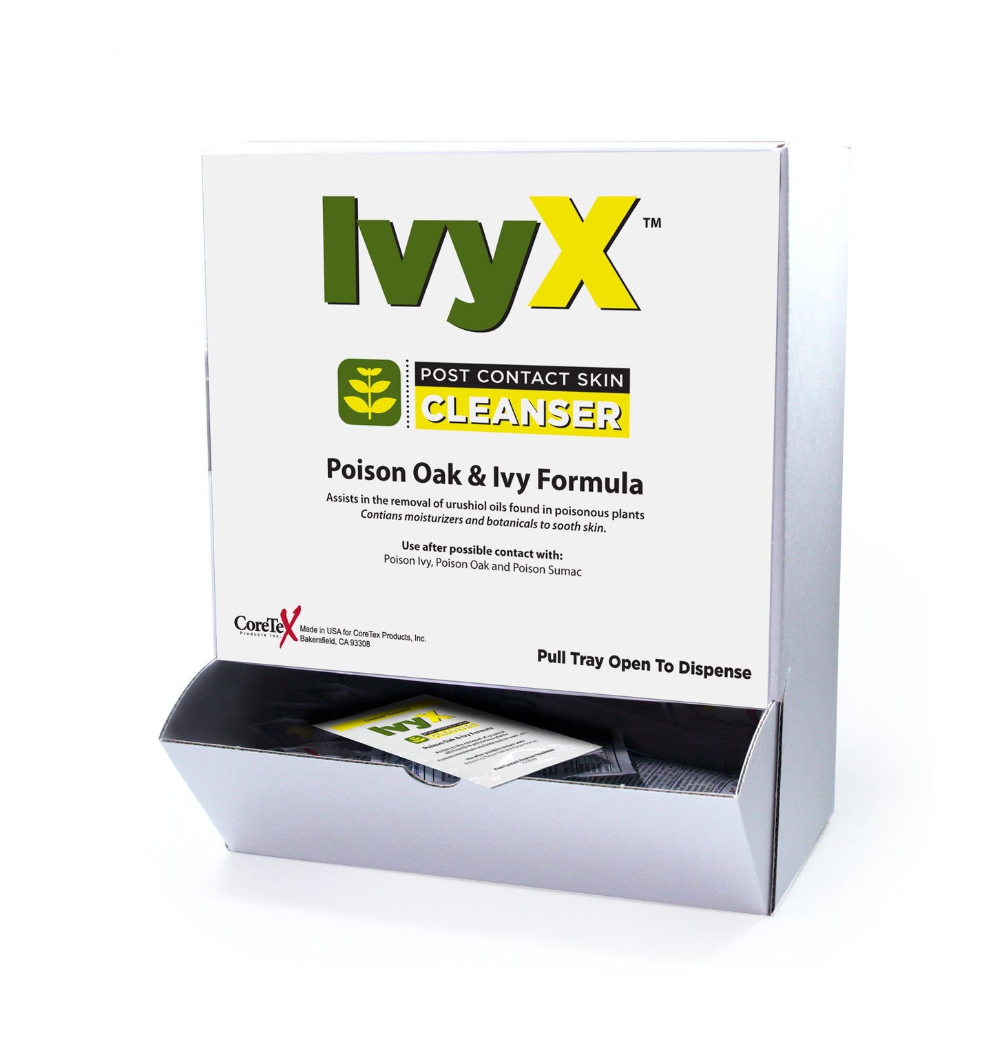 First Aid Only IvyX Post-Contact Cleanser Packets 25 Per Box