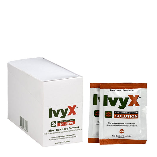 First Aid Only IvyX Pre-Contact Lotion Packets 25 Per Box. Poison Oak & Ivy Formula