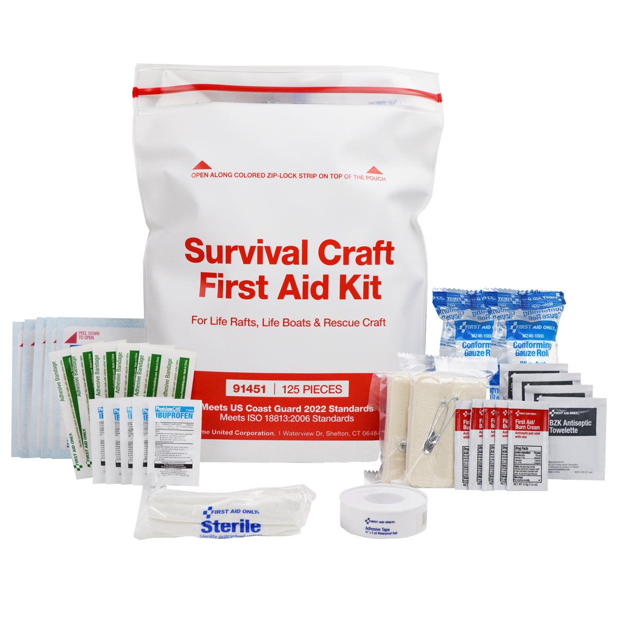 First Aid Only Life Raft & Boat Survival Craft Kit