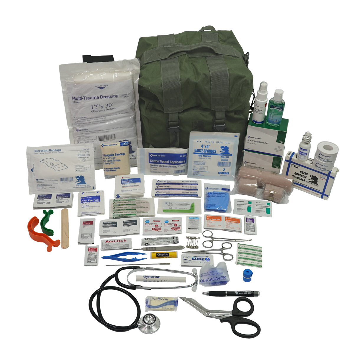 M-17 Medic First Aid Backpack - Olive Drab - First Aid – firstaidonly