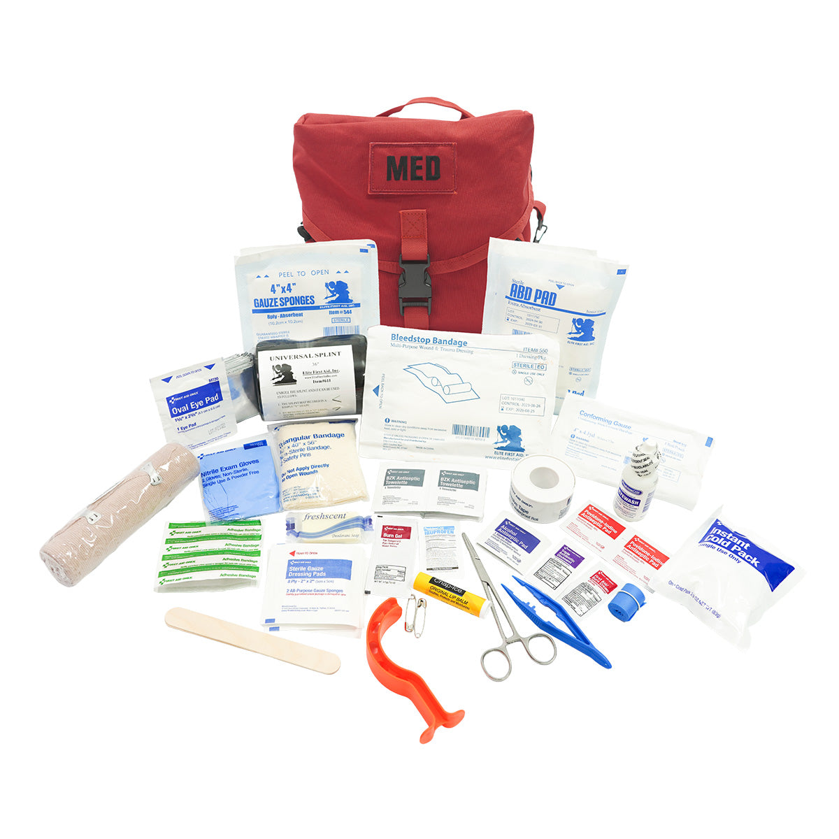 First Aid Only M-3 Medic Tri-Fold Bag - Red