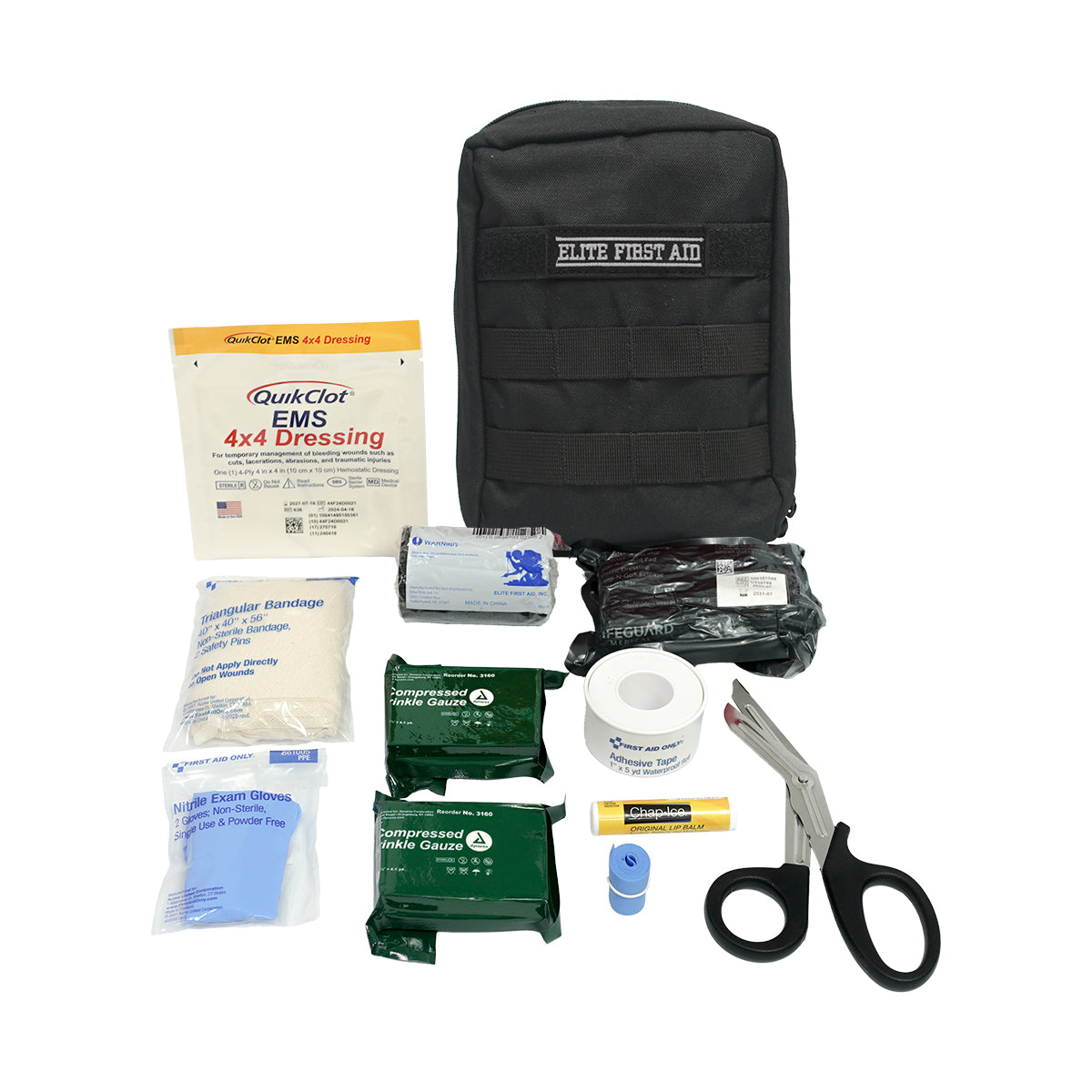 First Aid Only Military IFAK Advanced Kit Black