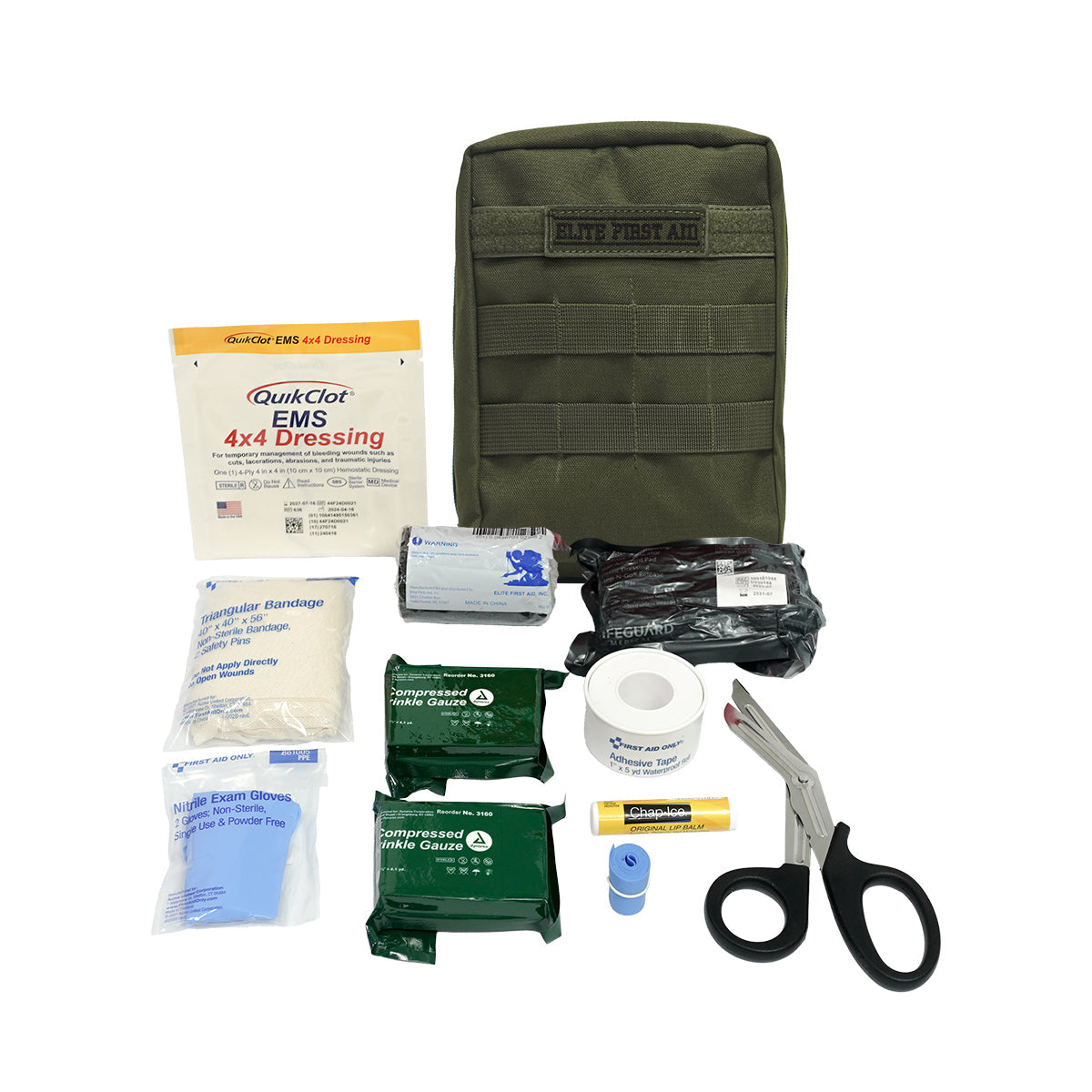 First Aid Only Military IFAK Advanced Kit Olive Drab