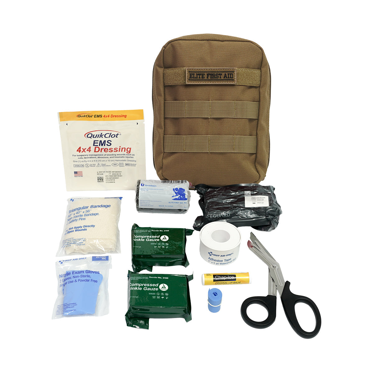 First Aid Only Military IFAK Advanced Kit - Tan