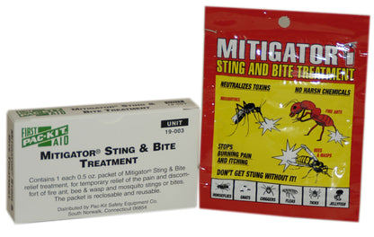 First Aid Only Mitigator Sting Relief Packet 1 Per Box