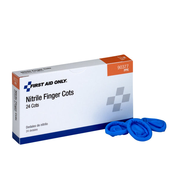 Nitrile Finger Cots 24 per Box - First Aid Only – firstaidonly