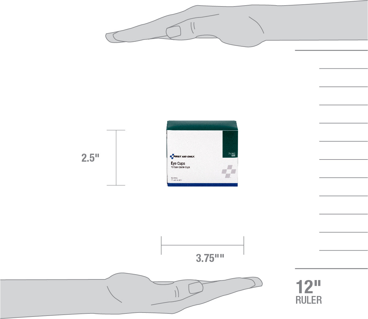 Non-Sterile Eye Cups 10 Per Box - First Aid Only – firstaidonly
