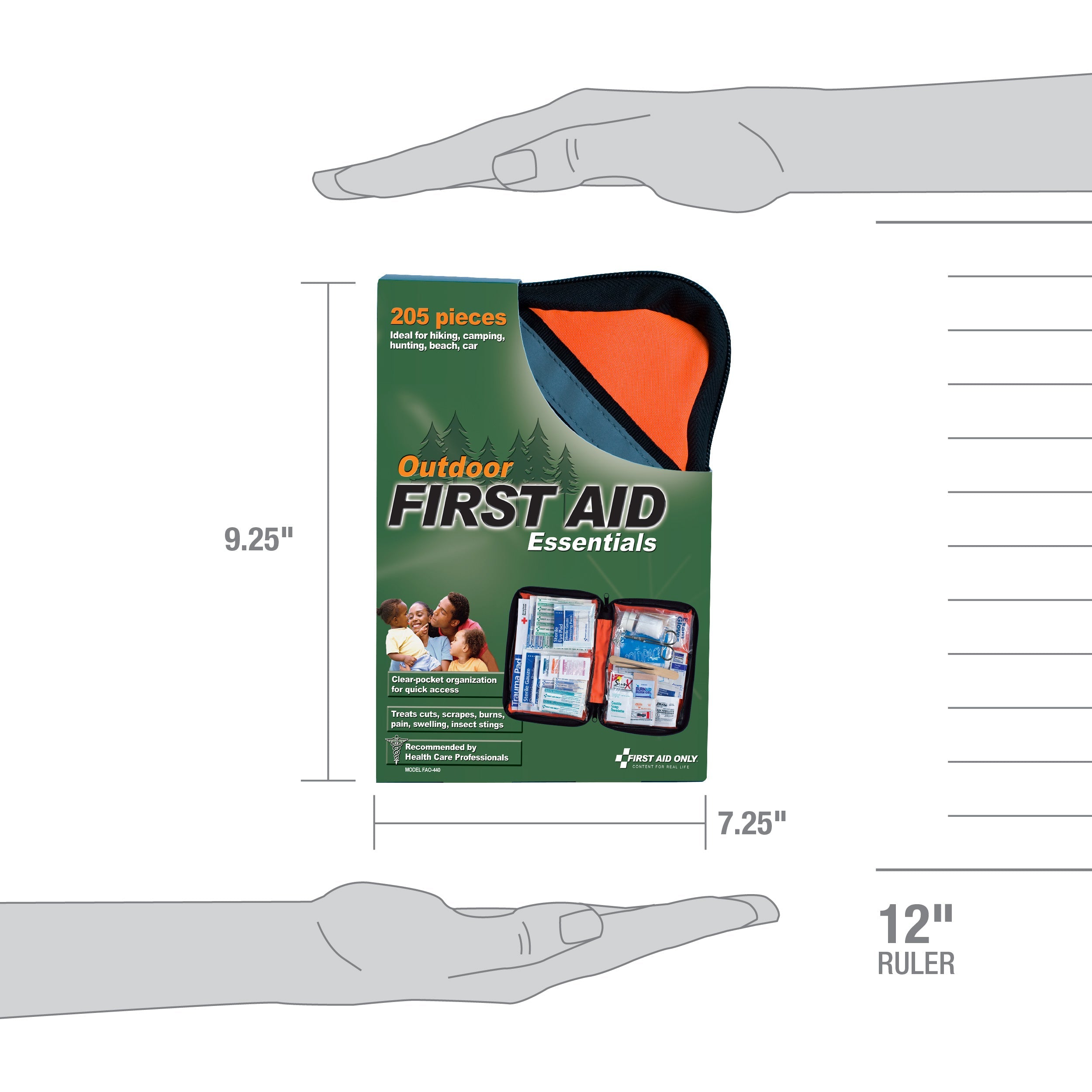 Outdoor First Aid Kit 205 Piece Fabric Case - First – firstaidonly