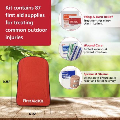 First Aid Only Pac Kit 87 Piece Grab & Go Adventure