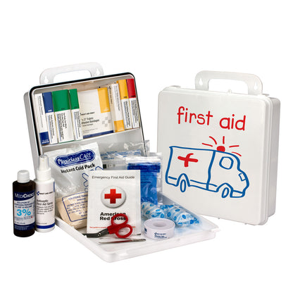 First Aid Only Pediatric 25 Person Kit Plastic Case