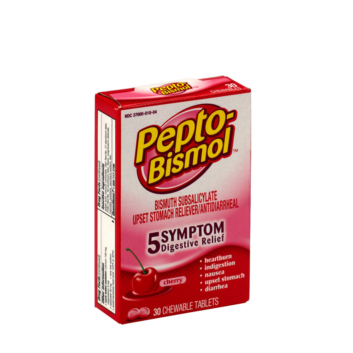 First Aid Only Pepto Bismol Package of 30 Chewable Tablets Original Flavor