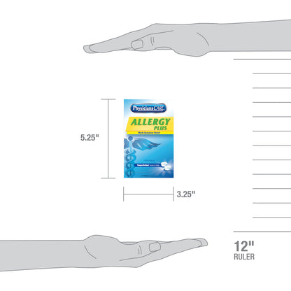First Aid Only PhysiciansCare Allergy Plus Antihistamine Medication 50 Doses