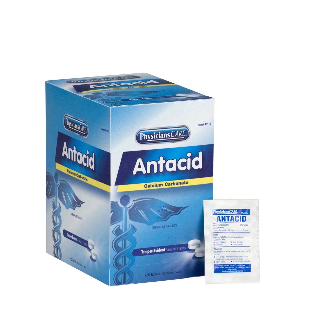 First Aid Only PhysiciansCare Antacid 125x2 per Box