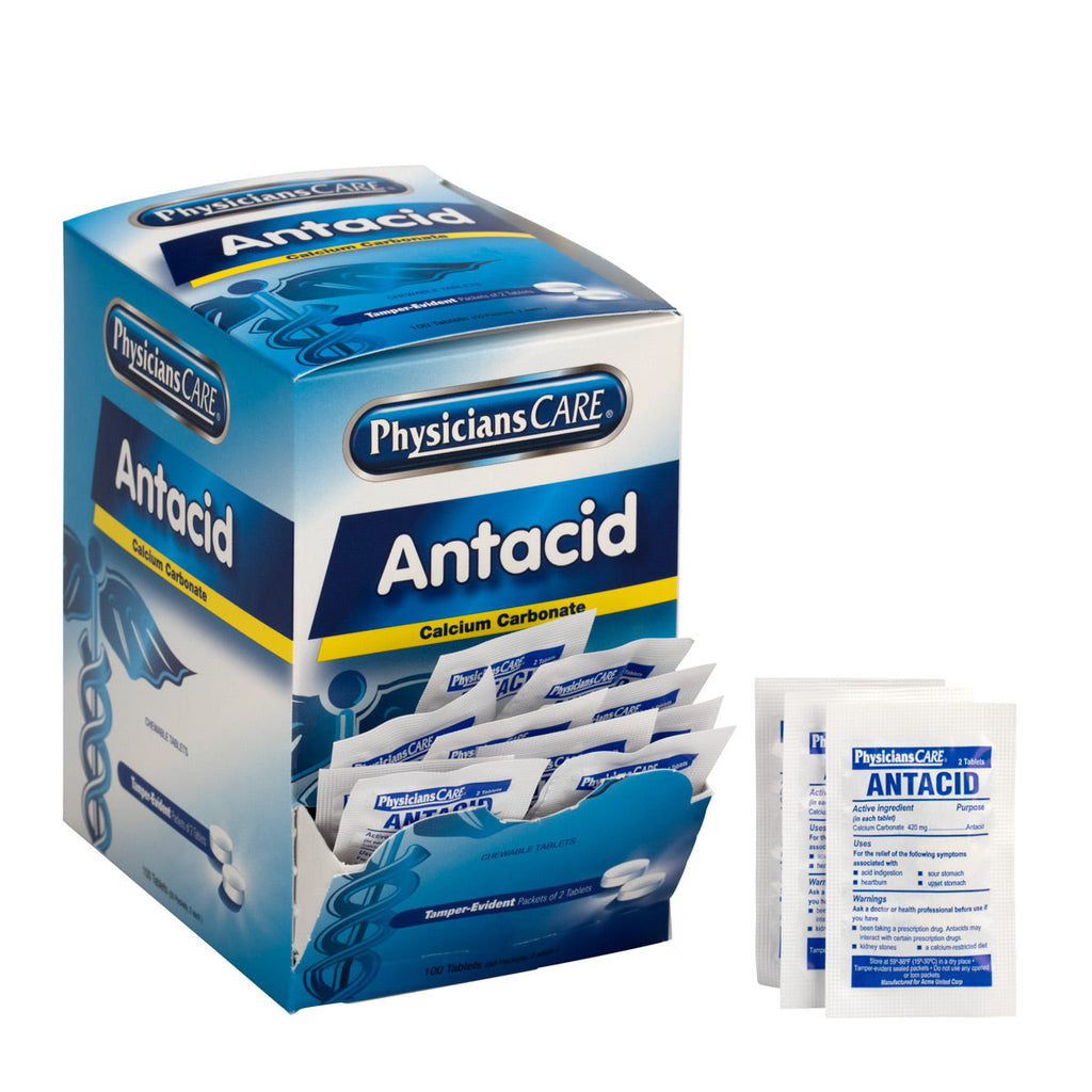 PhysiciansCare Antacid Heartburn Medication 50 Doses – firstaidonly