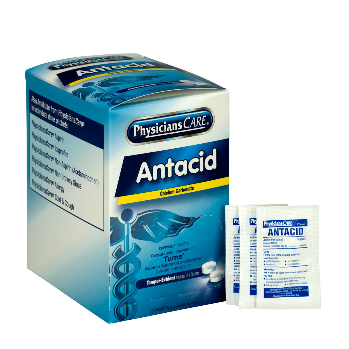 健康・医学 DispositionofToxicDrugsandChemicalsinMan PhysiciansCare Antacid Heartburn Medication 50 Doses – firstaidonly
