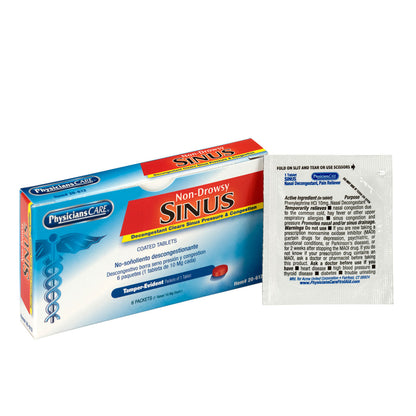 First Aid Only PhysiciansCare Sinus 6x1 per Box