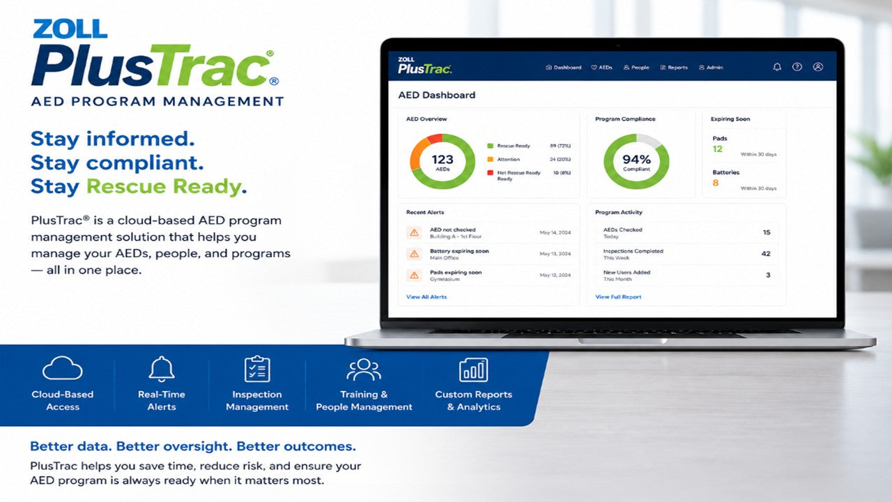 First Aid Only PlusTrac® AED Management Program