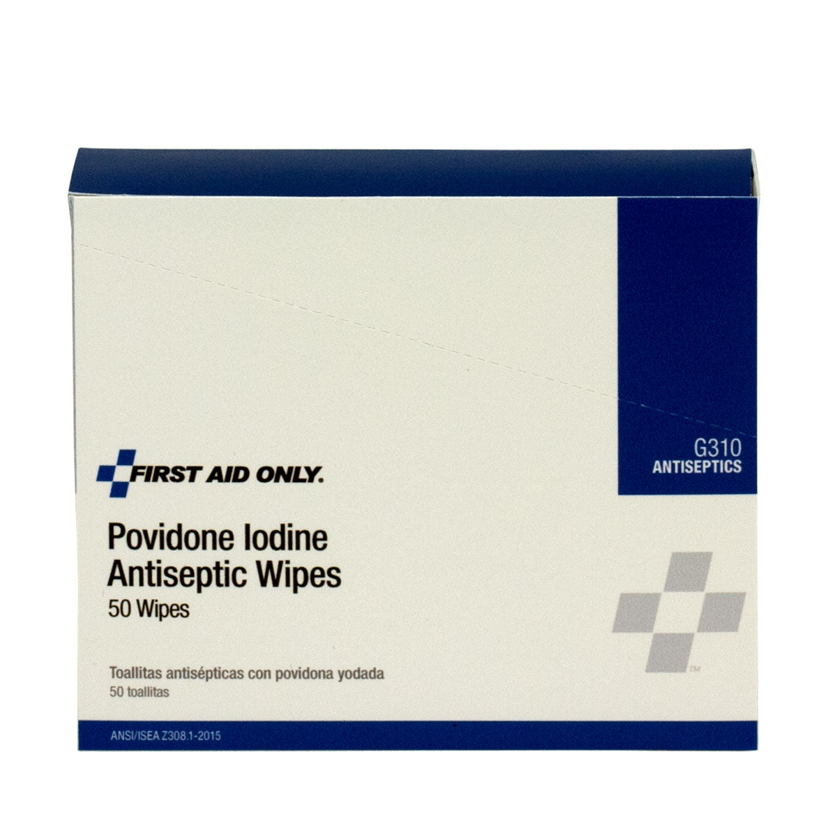 First Aid Only Povidone Iodine Wipes 50 Per Box