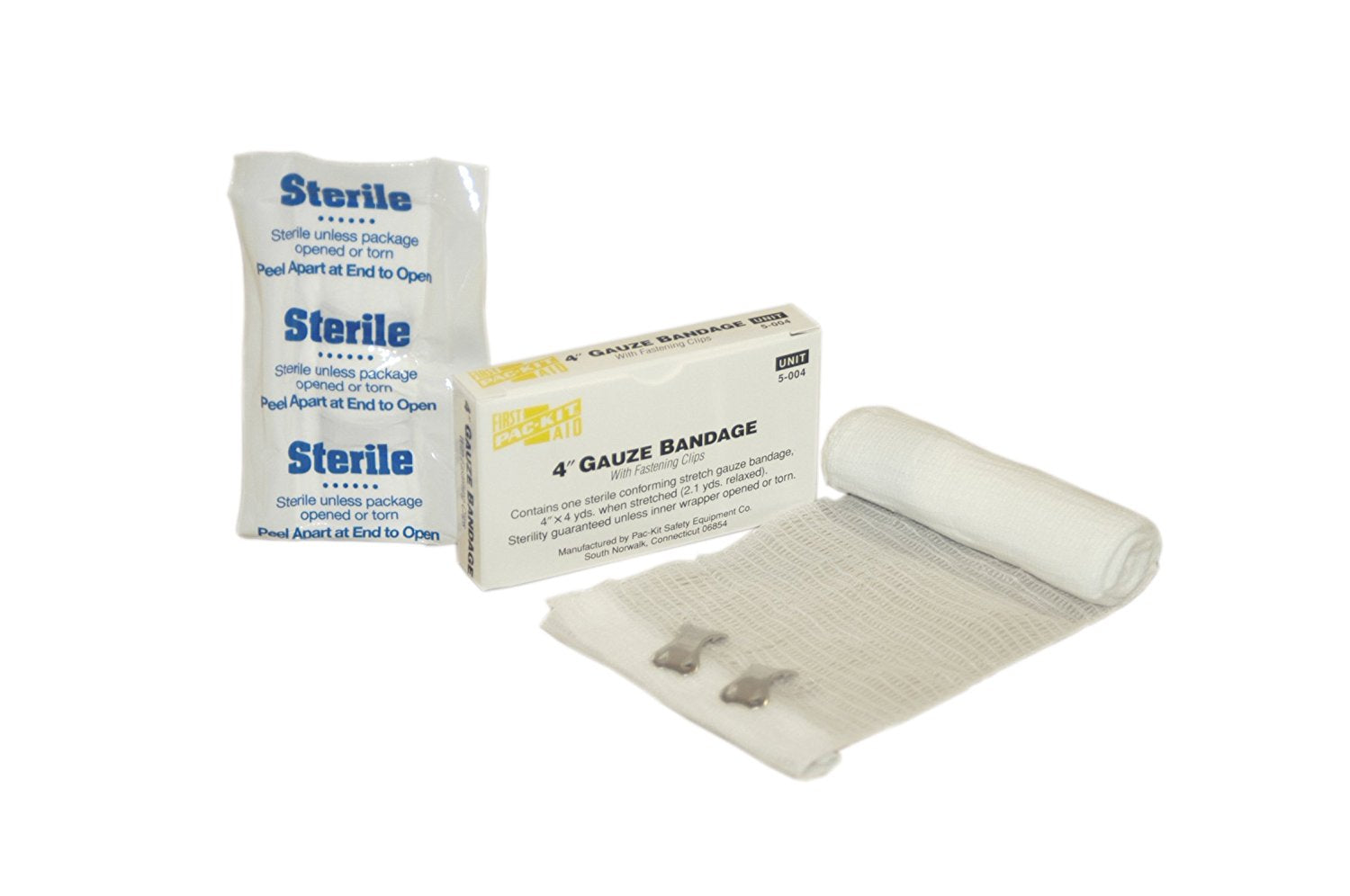 First Aid Only 4’’ Sterile Stretch Gauze Compress 1 Per Box