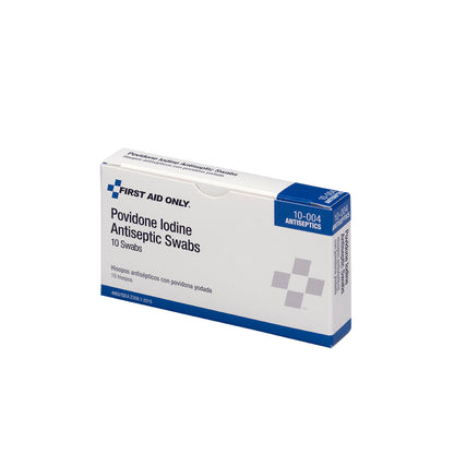 First Aid Only PVP Iodine Swabs 10 Per Box