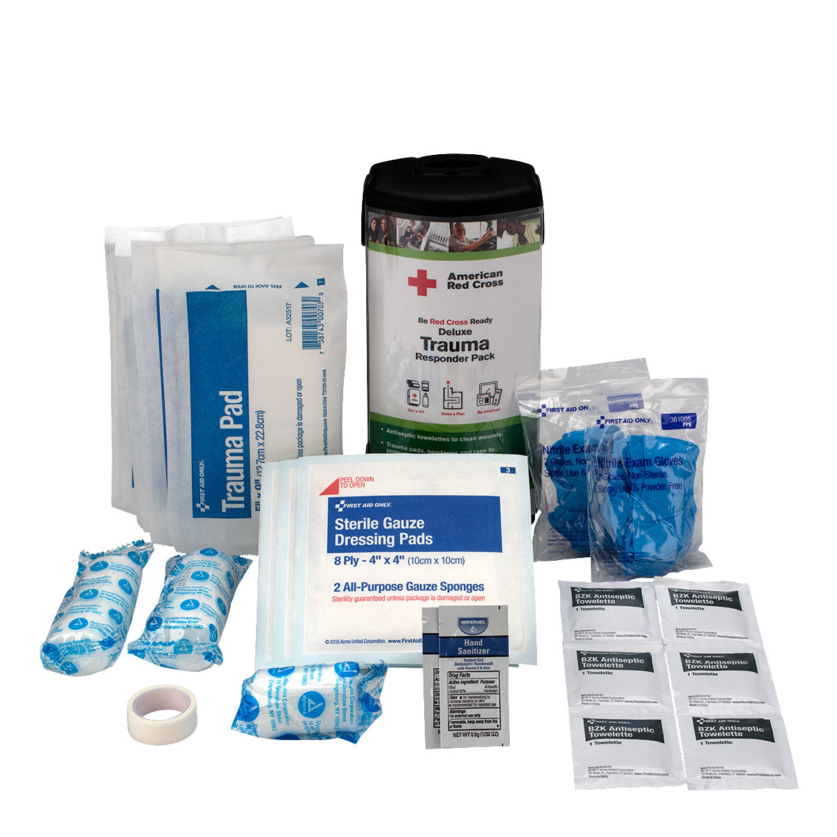 First Aid Only American Red Cross Deluxe Trauma Responder Pack