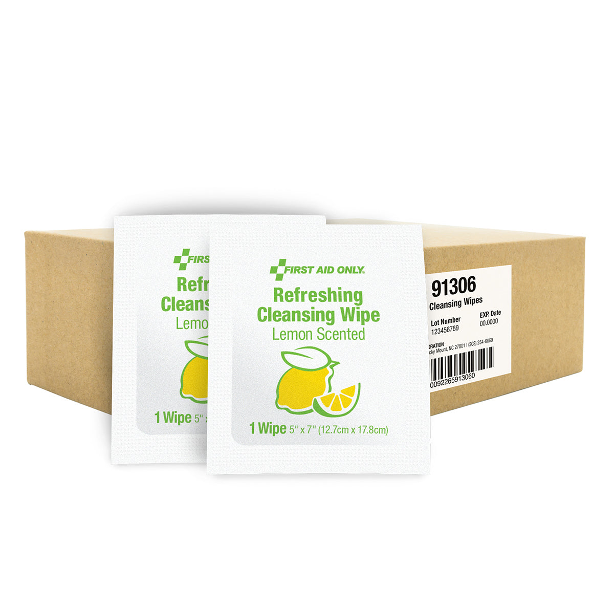 First Aid Only Refreshing Cleansing Wipes with Lemon Scent 1000 Count