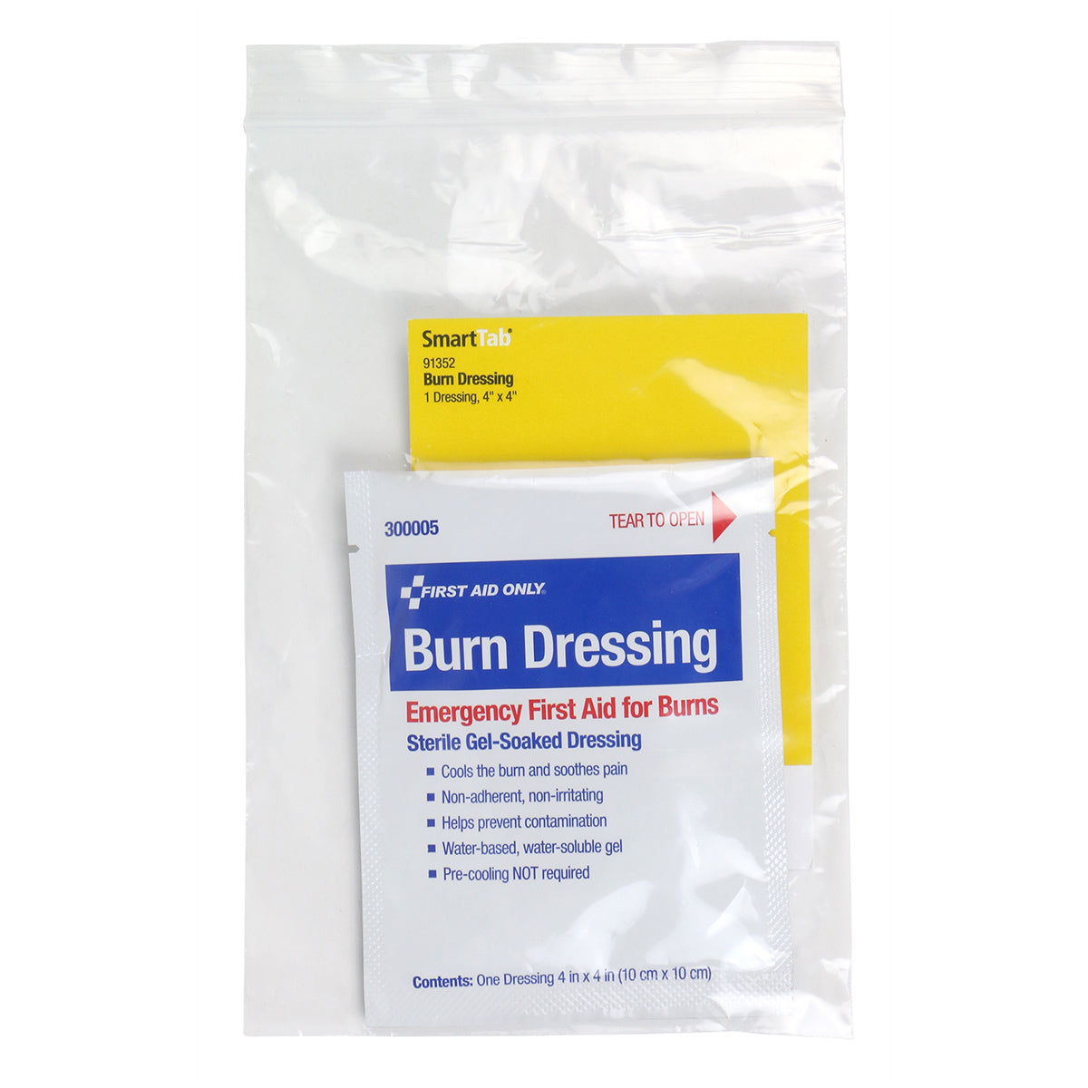 First Aid Only SmartCompliance Burn Dressing 4’’ x 1/bag