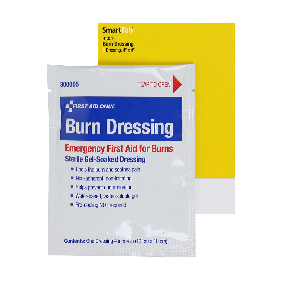 First Aid Only SmartCompliance Burn Dressing 4’’ x 1/bag