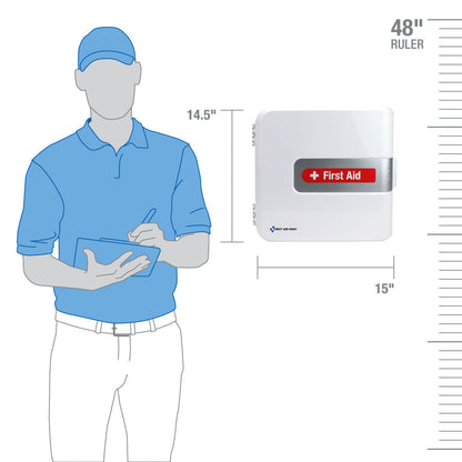 First Aid Only SmartCompliance Complete ANSI 2021 A Plastic Food Service Cabinet Compliant