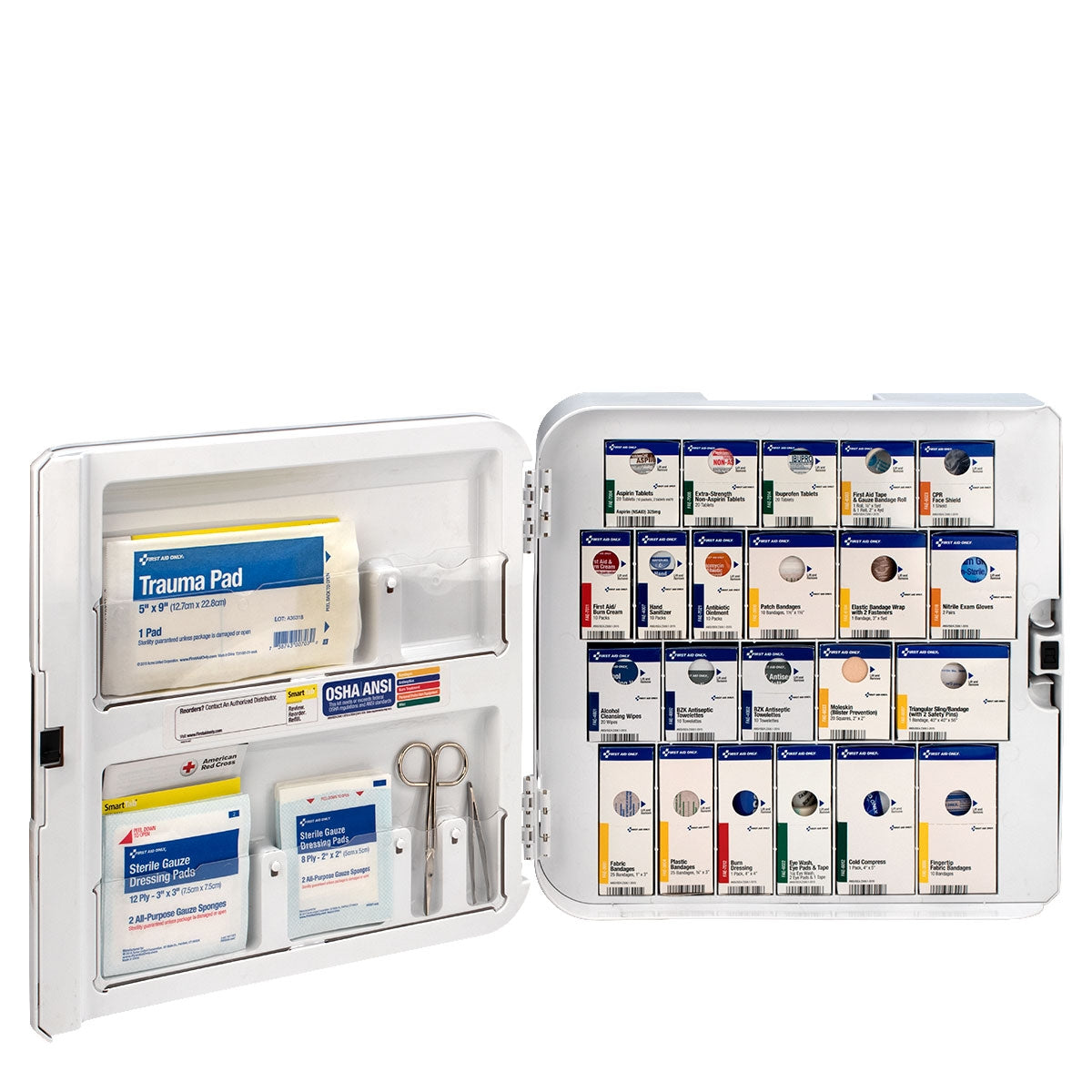 First Aid Only SmartCompliance Complete Plastic Cabinet ANSI 2021 A + with Meds