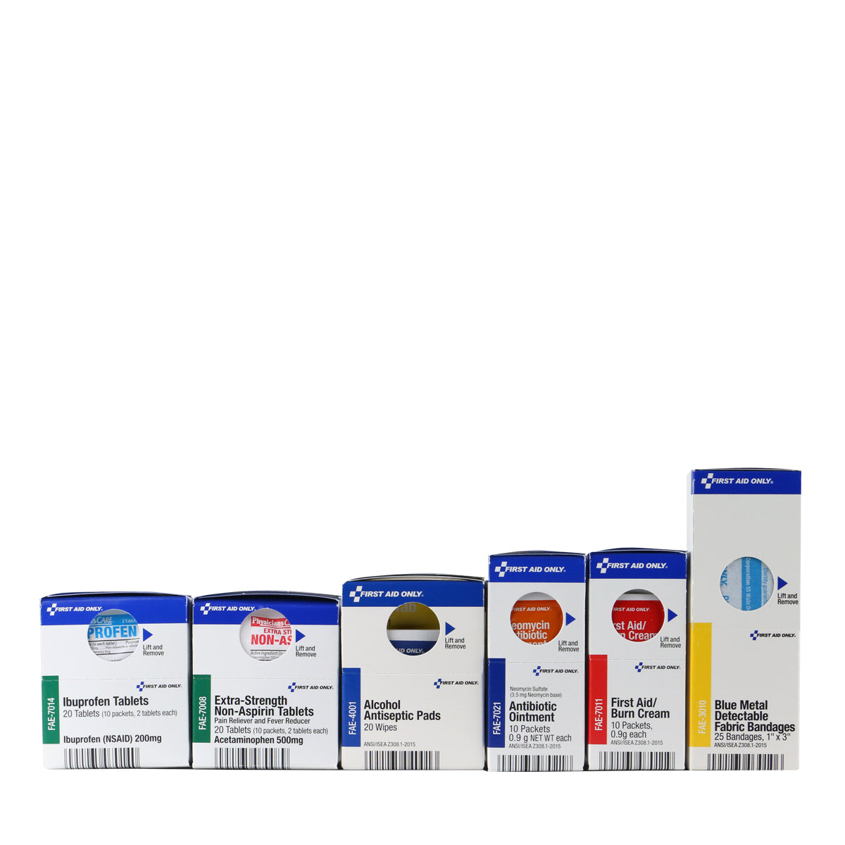 First Aid Only SmartCompliance Large Popular Refills Food Service with Meds