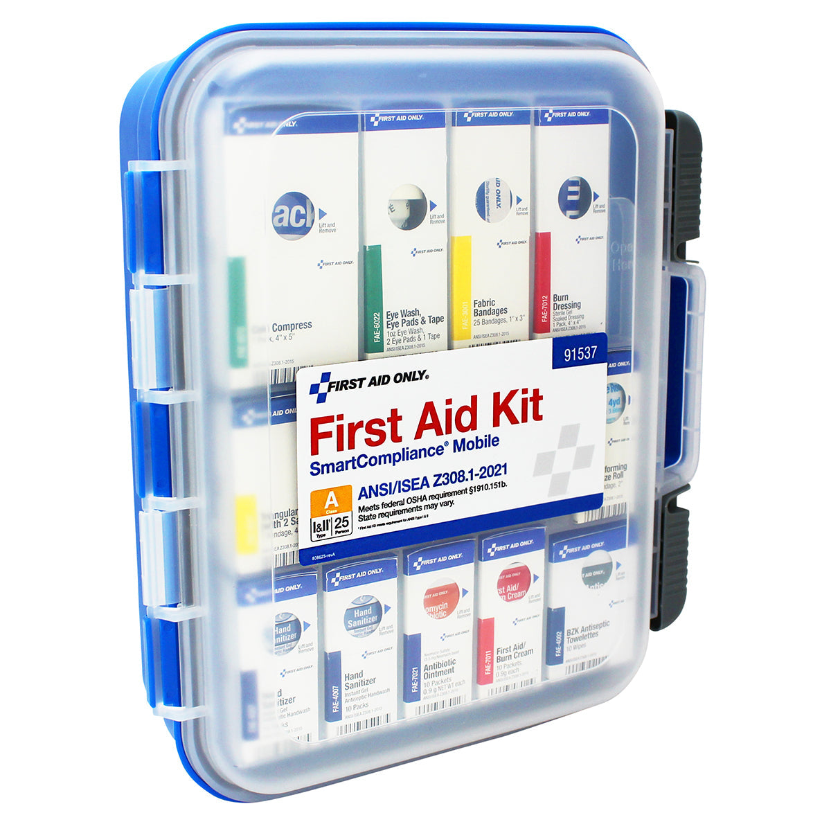 First Aid Only SmartCompliance Mobile 25 Person 2021 ANSI A Clear Front Kit