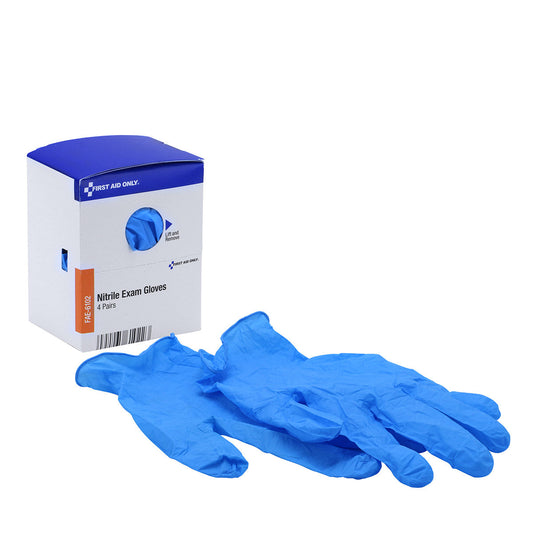 First Aid Only SmartCompliance Nitrile Exam Gloves 4 Pairs per Box