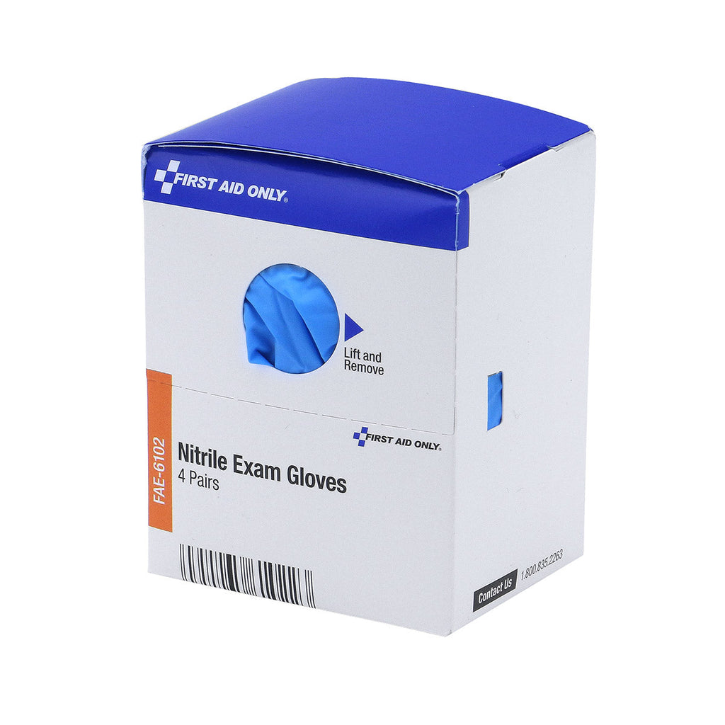 SmartCompliance Nitrile Exam Gloves 4 Pairs per Box – firstaidonly