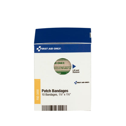 First Aid Only SmartCompliance Refill 1 1/2’’x 1/2’’ Patch Plastic Bandages 10 Per Box