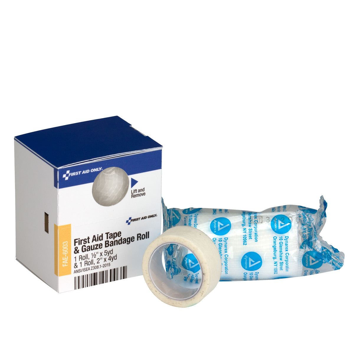 First Aid Only SmartCompliance Refill 1/2’’x5 yd. Tape and 2’’ Conforming Gauze Bandage Roll 1 Per Box