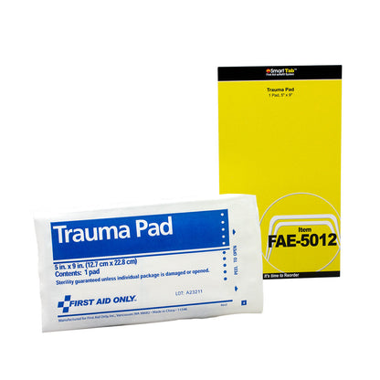 First Aid Only SmartCompliance Refill 5’’x 9’’ Trauma Pad 1 Per Bag