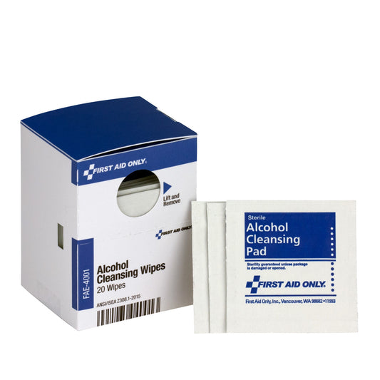 First Aid Only SmartCompliance Refill Alcohol Wipes 20 Per Box