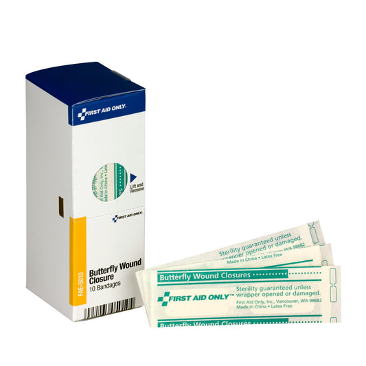 First Aid Only SmartCompliance Refill Butterfly Wound Closures 10 Per Box