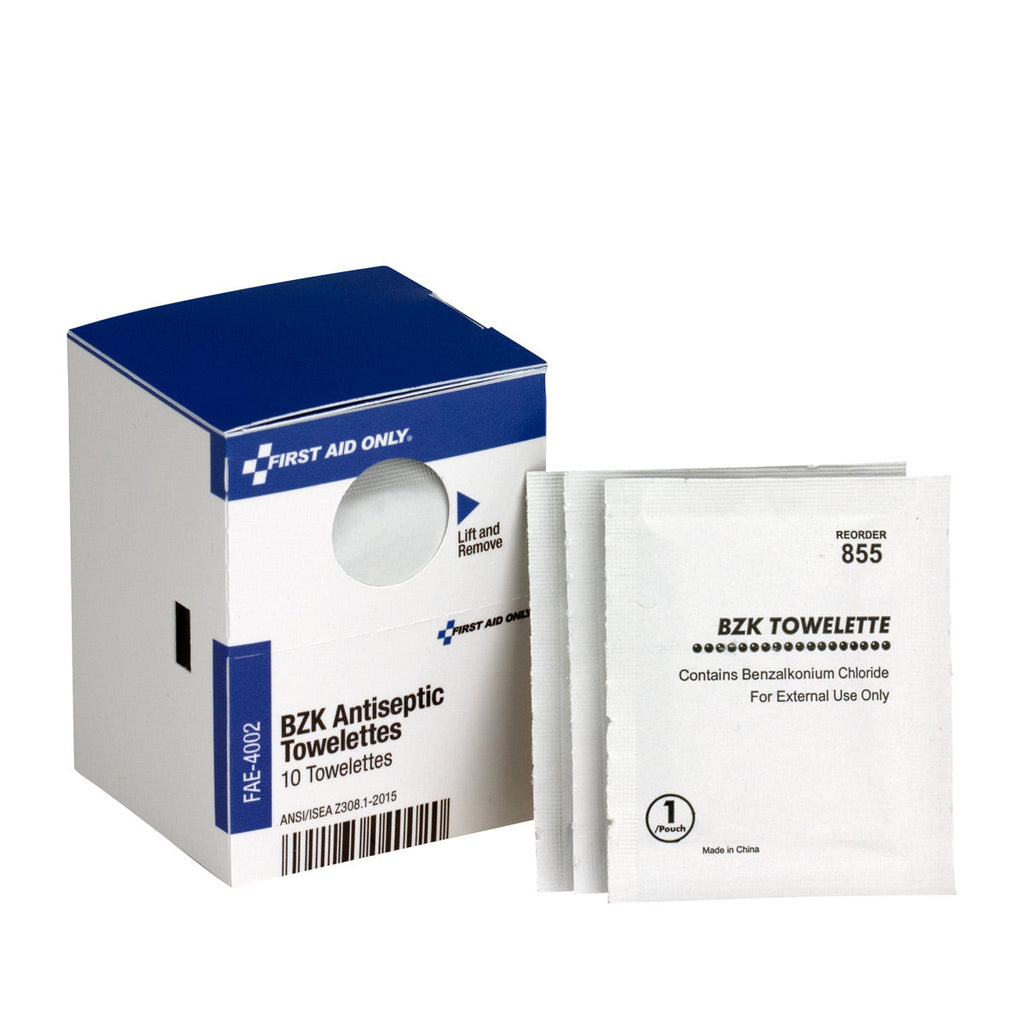 SmartCompliance Refill BZK Antiseptic Wipes 10 Per Box – firstaidonly