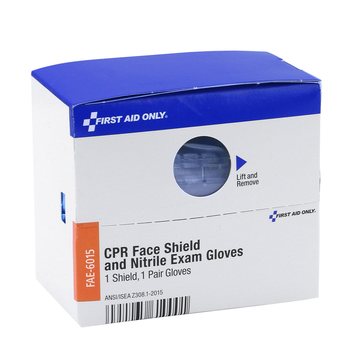 First Aid Only SmartCompliance Refill CPR Face Shield & Nitrile Gloves 1 Pair of per Box