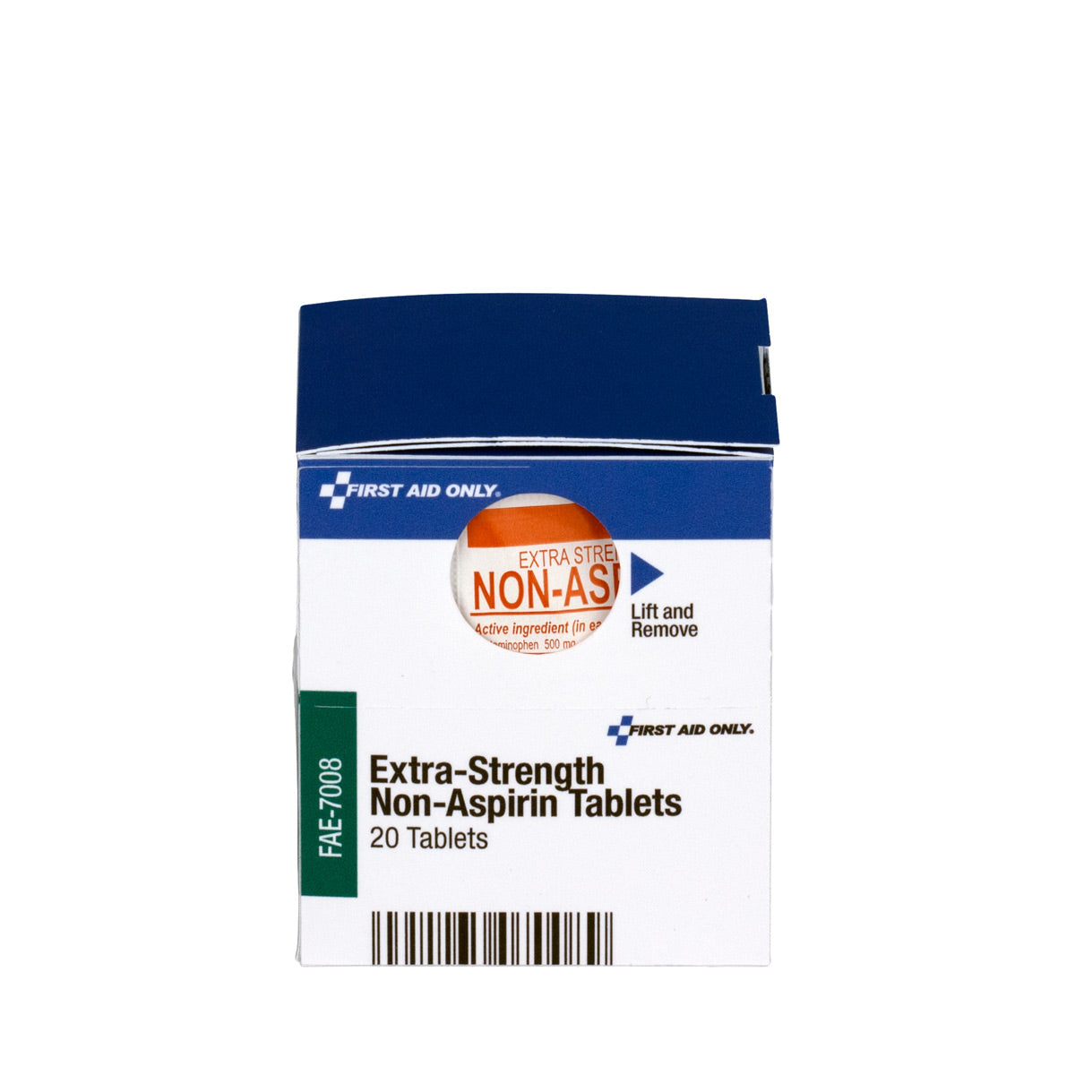 First Aid Only SmartCompliance Refill Extra Strength Non-Aspirin 2 Tablets per Packet 10 Packets Box