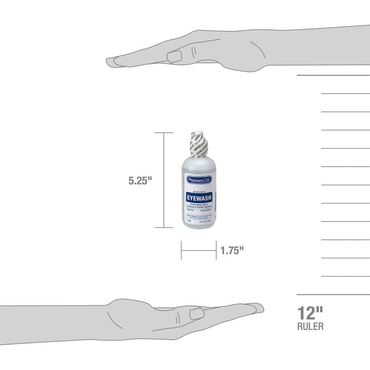 First Aid Only SmartCompliance Refill Eye Wash 4 oz Bottle