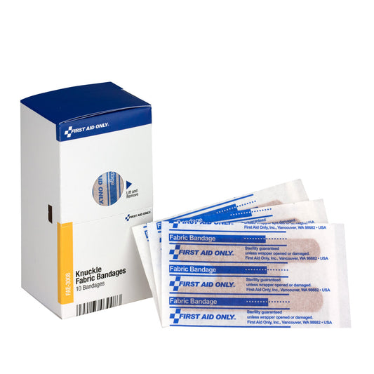 First Aid Only SmartCompliance Refill Fabric Knuckle Bandages 10 Per Box