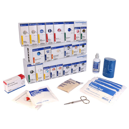 First Aid Only SmartCompliance RetroFit Business without Medications 100 Person ANSI 2021 Compliant