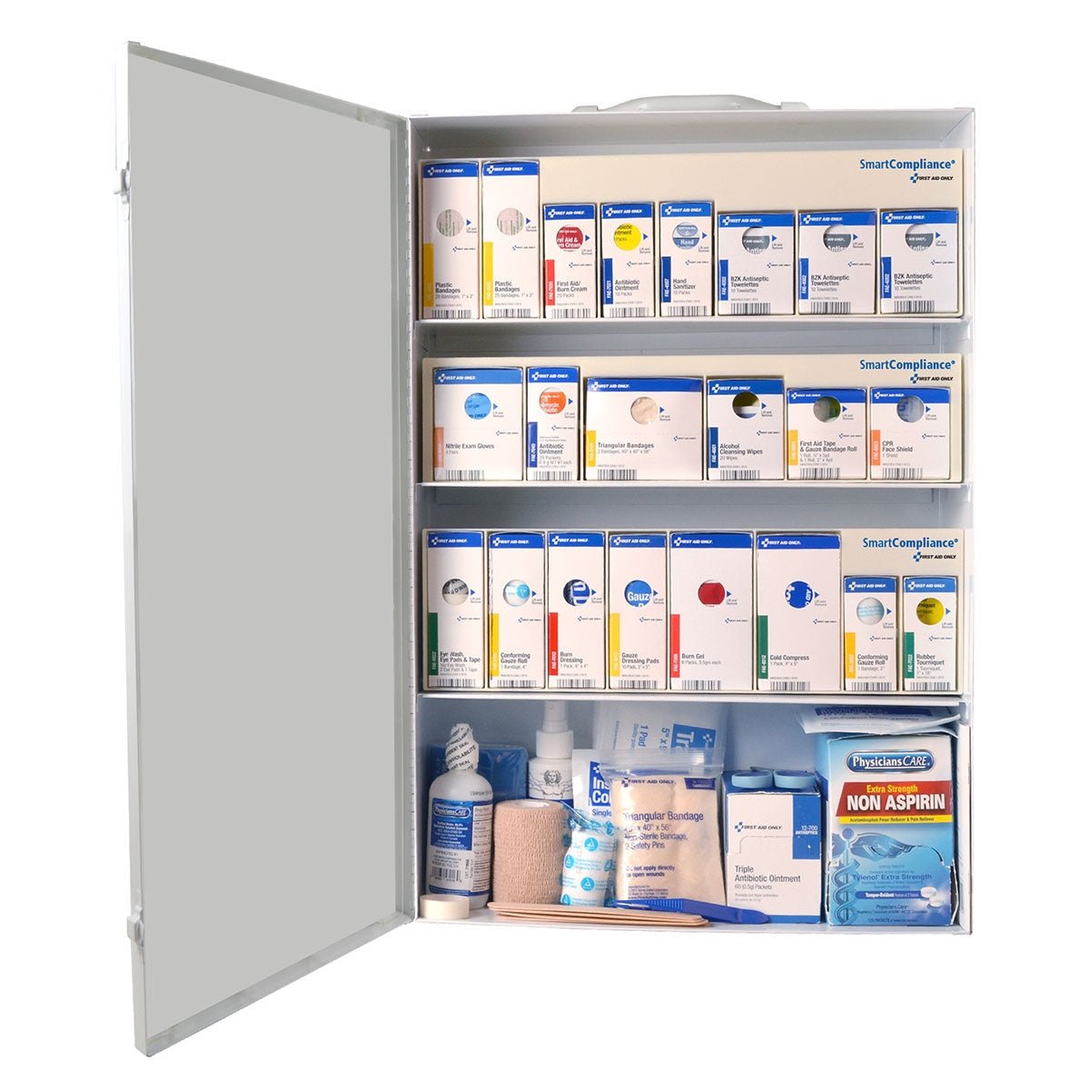 First Aid Only SmartCompliance RetroFit Business without Medications 100 Person ANSI 2021 Compliant